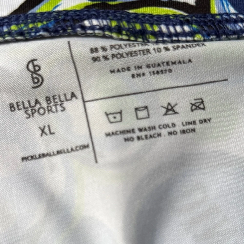 Pickleball Bella Athletic Skirt Skort SZ XL Blue Green Sports Tennis Golf - Picture 3 of 4